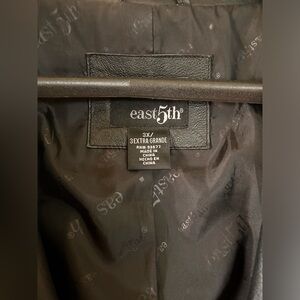 Black East 5th leather jacket.